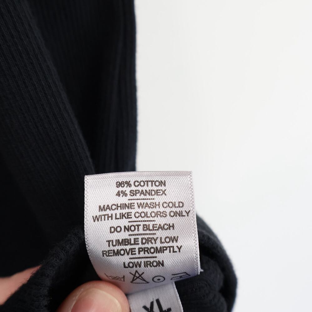 NWOT American Giant Women's Rib Fitted Stretch Tank In Black Size XL - Picture 8 of 8